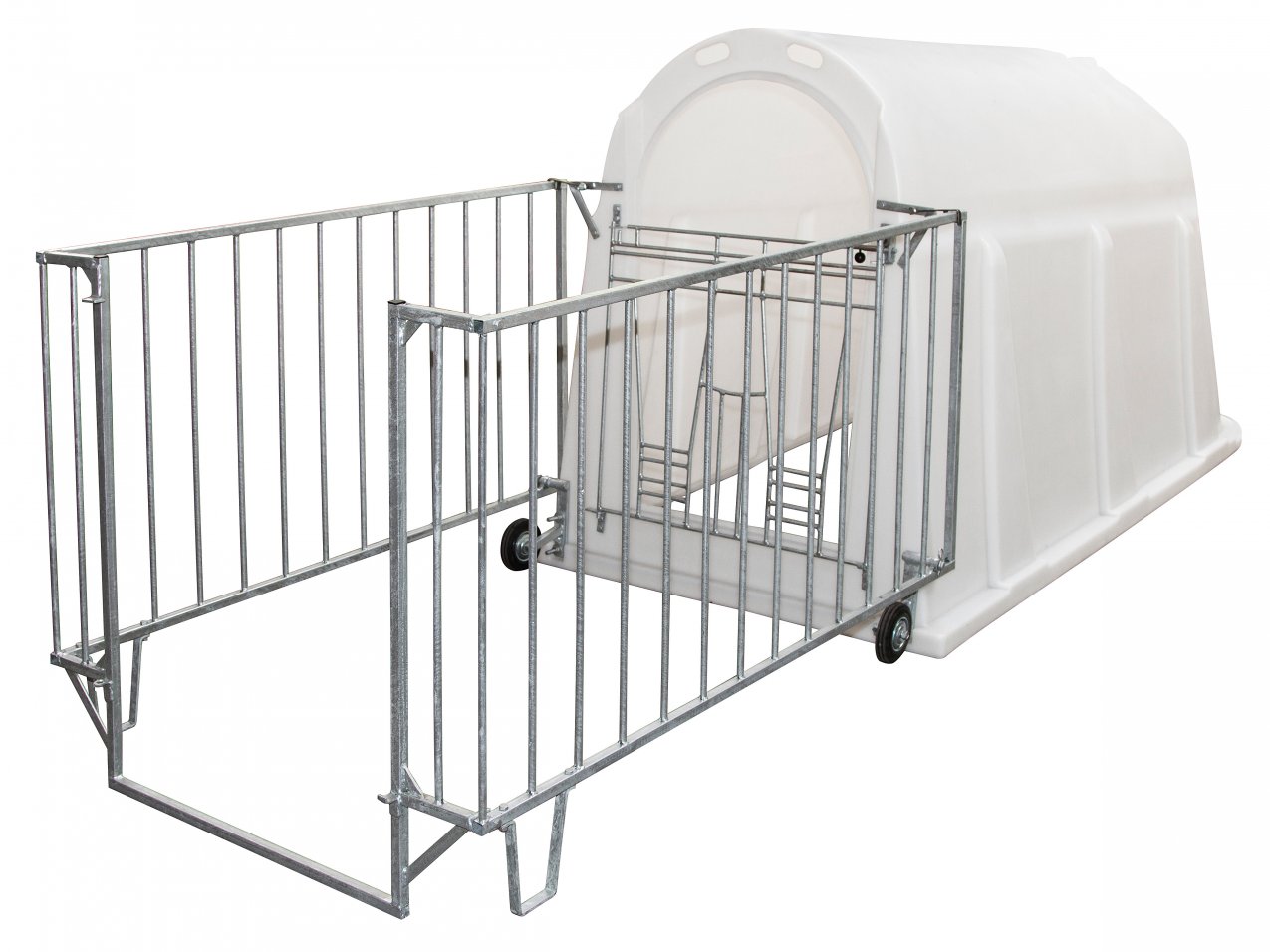 Домик для телят PE с ограждением