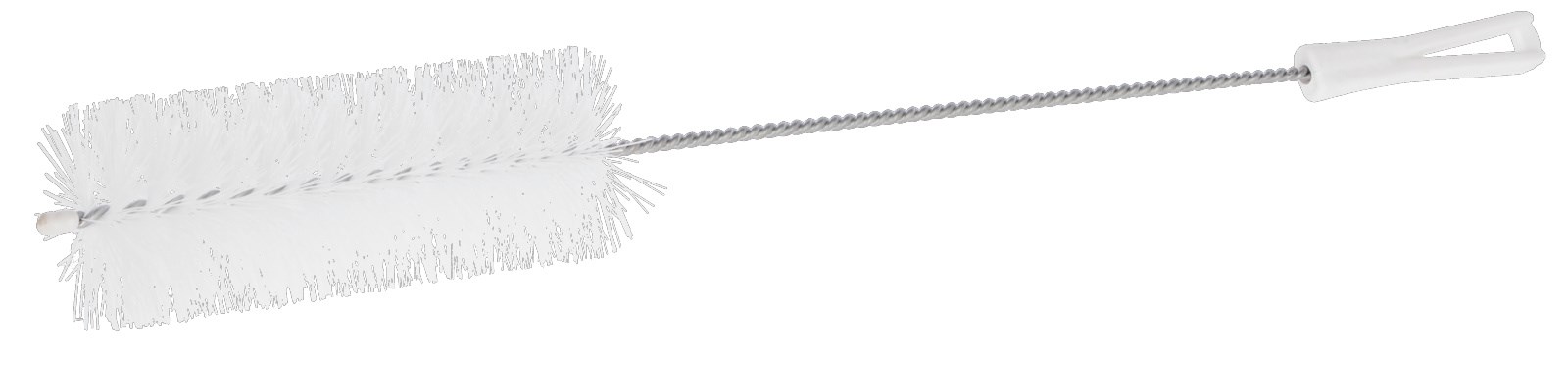 Щётка-ёршик для чистки трубопроводов, бутылок и банок, 70ммх62см, белая